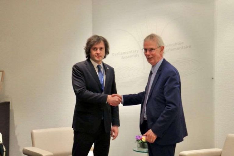 ტინი კოქსი და ირაკლი კობახიძე