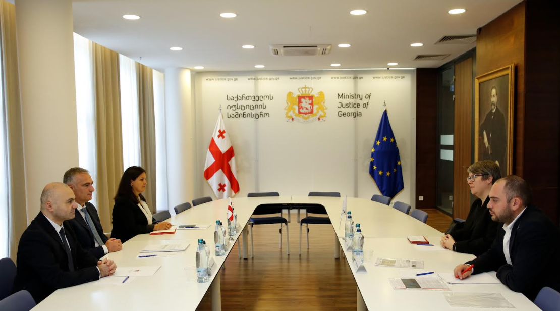 იუსტიციის მინისტრი პაატა სალია საქართველოში ICRC-ის დელეგაციის ახალ ხელმძღვანელს ჯოანა ბარტონს შეხვდა